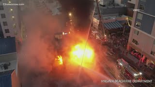 Firefighters discuss difficulty of fighting Virginia Beach Oceanfront fire