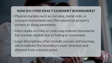 How Do I Find Exact Easement Boundaries? - CountyOffice.org