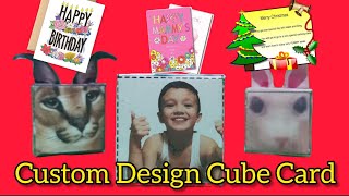 HOW TO MAKE A CUSTOM PHOTO CUBE OR A CHRISTMAS/BIRTHDAY CARD CUBES, GIFT CUBE (With CUSTOM FLOPPA)