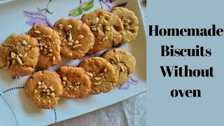 Homemade Biscuits|| Without oven easy recipe