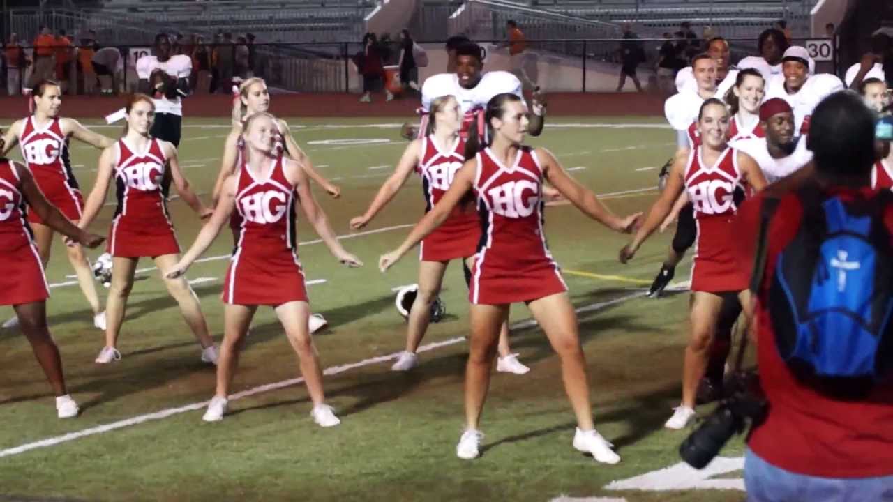 Hazel Green Trojans Celebrate 1st Win Of 2013 With Cheerleaders And The