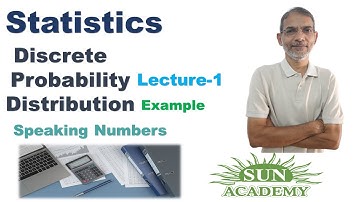 #Statistics | #Discrete Probability Distribution | Question Solved | 12th Commerce | By Sun Academy