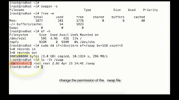 how to find,create swap space in linux
