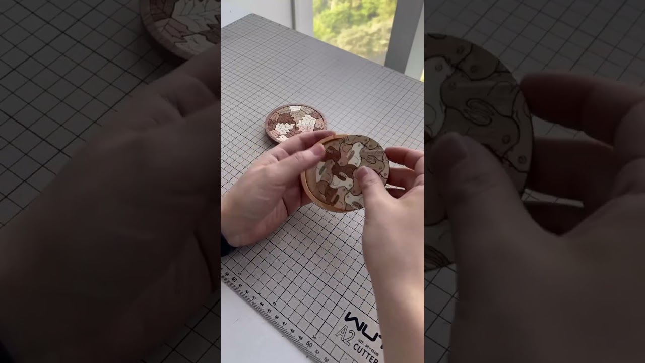 Puzzle Coasters made by xTool P2.