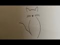 How to draw the line drawing of a cat shortshortsfeed linedrawings art kidsfun