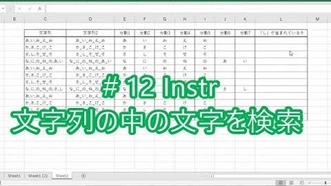 なんちゃってプログラマーのExcelVBA ★12 Instr 文字を探す