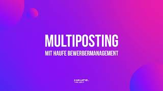 Haufe Multiposting
