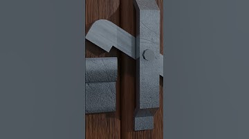 Simple gate lock idea #3d #animation