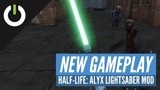 Using a Lightsaber in Half-Life: Alyx - Steam Workshop Mod