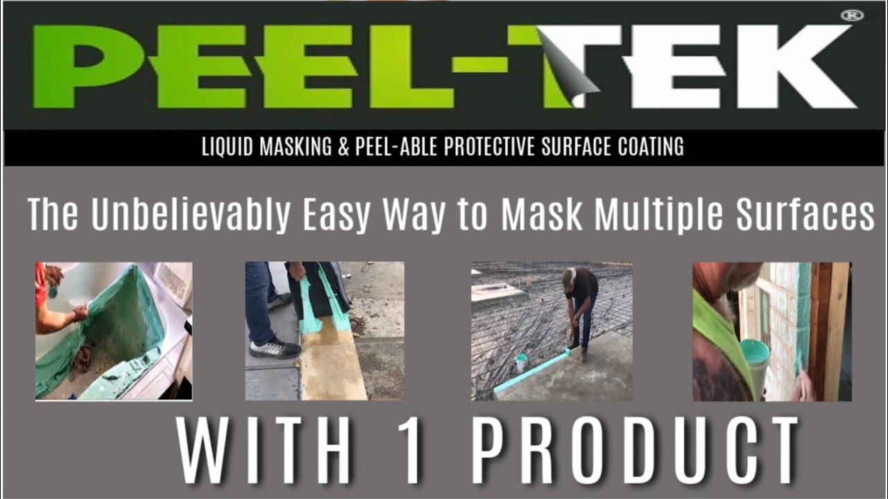 How-To mask a straight line on textured surface with Peel-Tek