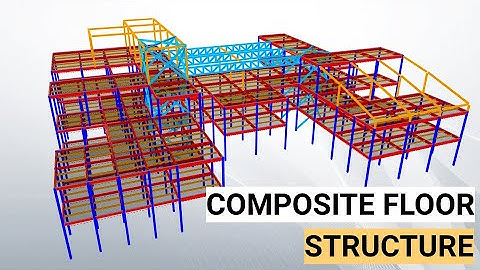 Composite floor structural engineering basics for Architects. Spans, buildup, services and more.