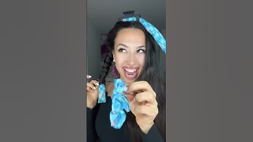 Heatless Curls Tutorial🎀 #shorts