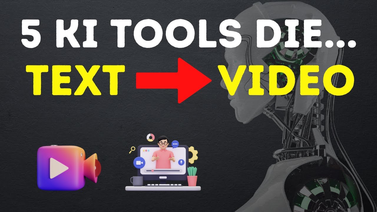 5 Ki Tools die Text in Videos umwandeln - YouTube
