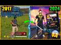 Free fire players 2017 vs 2024  para samsung a3a5a6a7j2j5j7s5s6s7s9a10a20a30a50a70