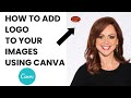 HOW TO ADD LOGO TO YOUR IMAGES IN CANVA#canva #watermark