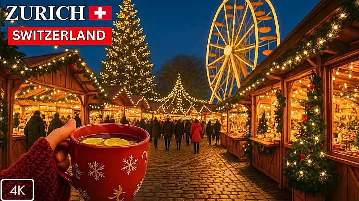 Is this the Most Beautiful Christmas Market in Switzerland? 🇨🇭 Zurich 4K Walk