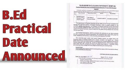 MDU Practical date announce | MDU practical update | MDU practical date | Naveen Dahiya