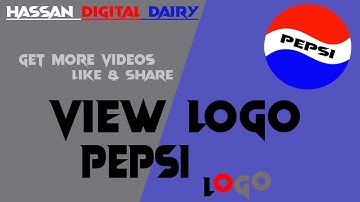 How to Make Pepsi Logo in Adobe Photoshop CC || Logo Design in Photoshop CC || Hassan Digital Dariy