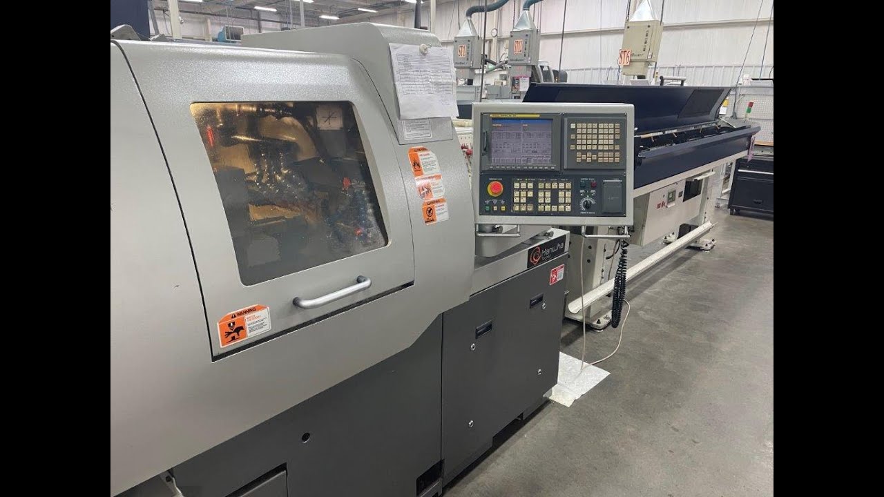 Hanwha XD20H CNC Swiss Lathe - MC#603105 - YouTube