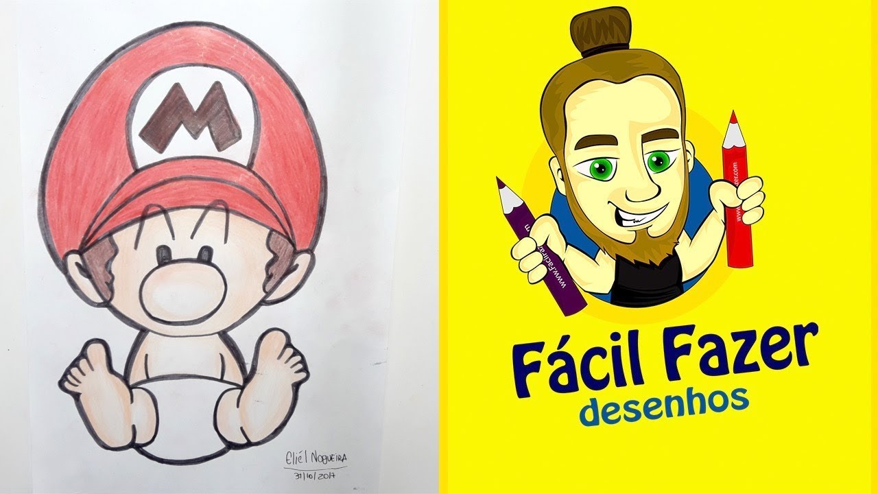 Como Desenhar Super Mario Bros Bebê