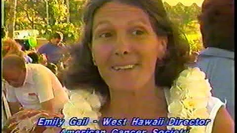 Emily T Gail Talk Story- 1988 Kona Keiki Run produced by Emily - Director of American Cancer Society