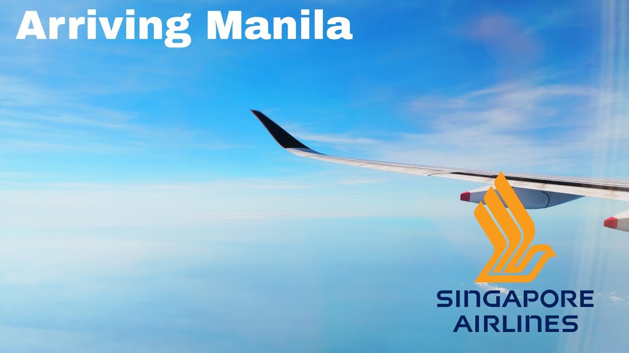 Landing in Manila (Singapore Airlines A350-900)
