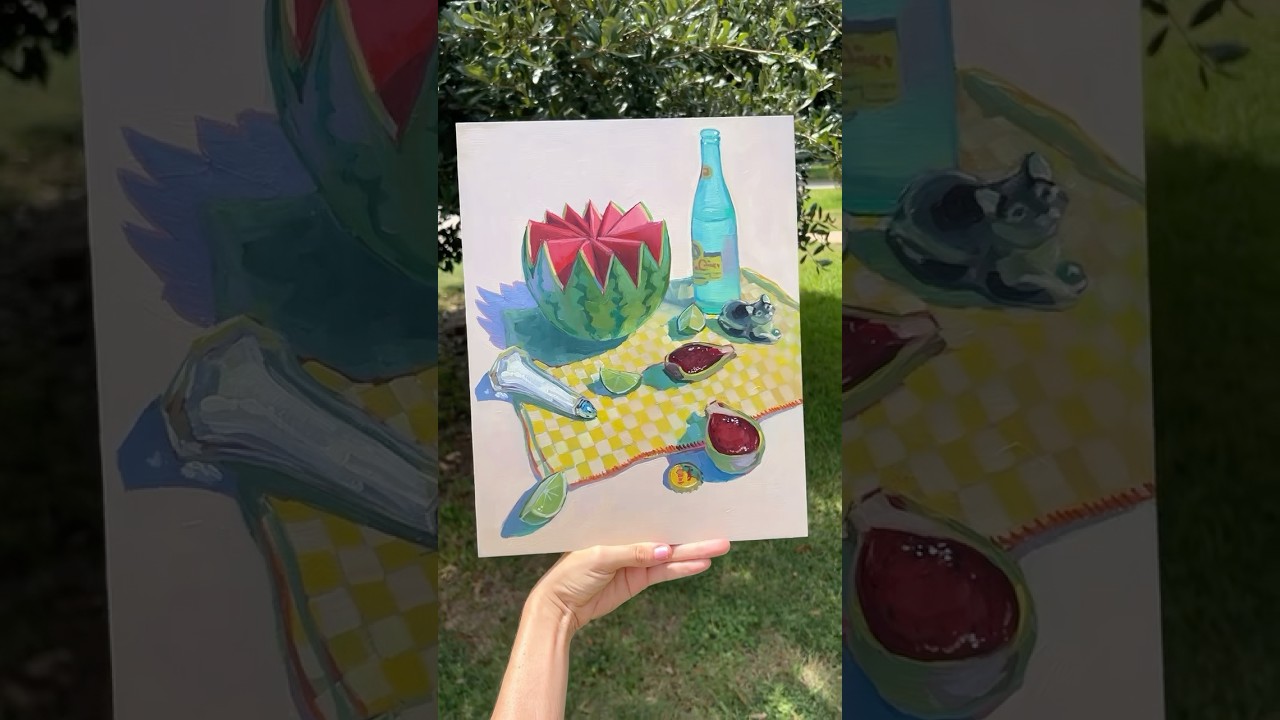 Does teaching make you less of an artist?👩🎨🤷♀️#foodpaintchallenge