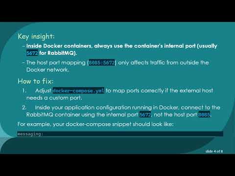 Fixing RabbitMQ Connection Refused in Docker with MassTransit: Understanding Port Mappings