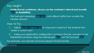 Fixing RabbitMQ Connection Refused in Docker with MassTransit: Understanding Port Mappings