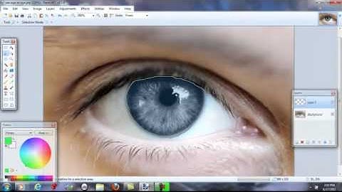 How to Change Eye Color with Paint.NET