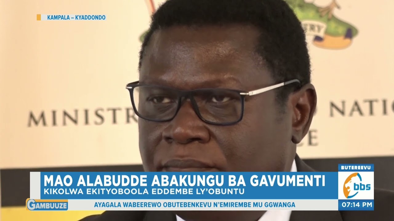 Mao Alabudde Abakaka Abasibe Okukkiriza Emisango