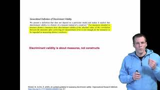 Discriminant validity
