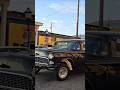 1955 Chevy wagon gasser sound, rolling into downtown Virginia City for Hot August Nights car show