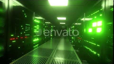 Endless Flight Along Server Blocks | Motion Graphics - Envato elements