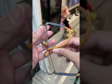 Окуляри з діоптріями та гнучкими дужками SkynerGlasses, чорно-сірі, діоптрія +3.0, видео 1