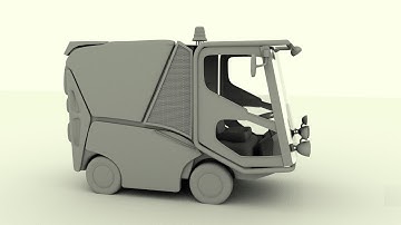 How to model a Street Sweeper machine or Truck in Autodesk Maya part 1 of 2.