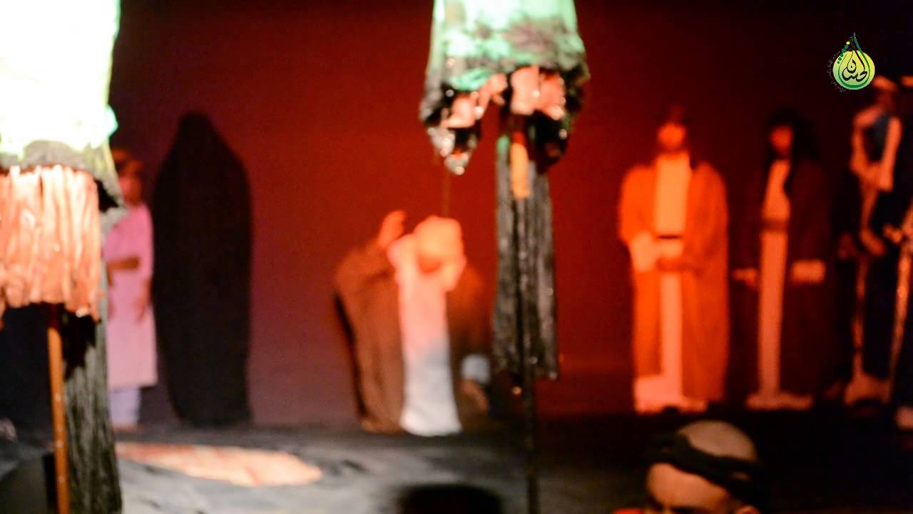 تمثيل مشهد حبيب بن مظاهر الاسدي   بالقلعة - موكب الامام الحسن - عليه السلام بالقديح 1435 هـ