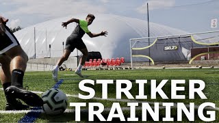 Striker Training Session | Movement & Finishing Training For Center Forwards
