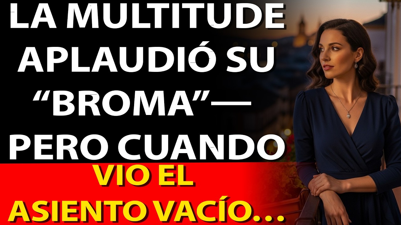 👏“La multitud aplaudió su ‘broma’, pero para cuando vio el asiento vacío, el daño ya estaba hecho…”💔