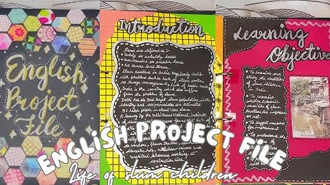 The Life of Slum Children|| English Project Class 12|| The Lost Spring🌼||