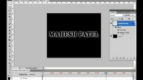 Photoshop cs5 Tutorial: Animating effects text