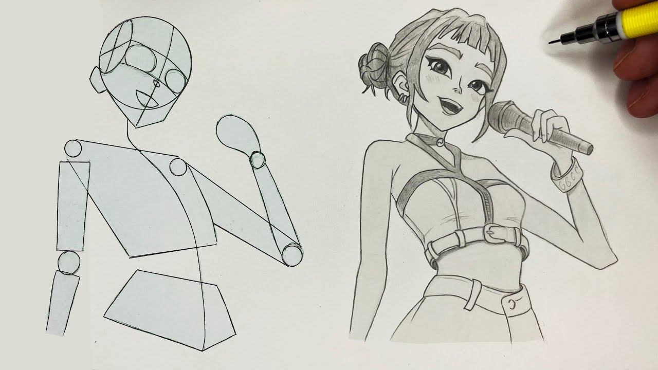 How to Draw Zoey ✨ Kpop Demon Hunters