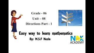 Directions part 1 ] Grade 06] SL national curriculum English medium
