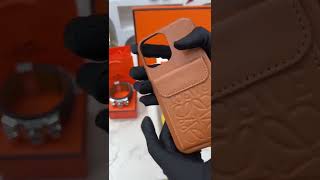 Unboxing Loewe iPhone 12Pro Case Cover Holder with Strap 1 Card Slip NOTE:Promotion Gift