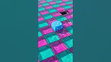 This Glass Dice Loop is mesmerizing ✨🎲 #satisfyingloop