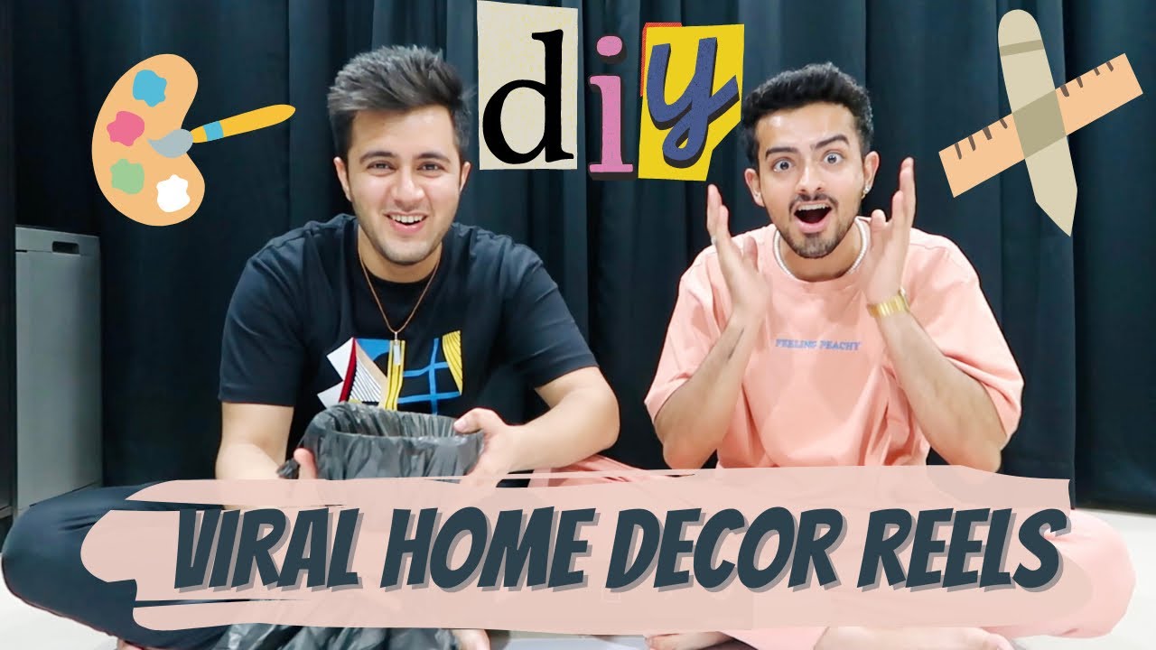 WE TESTED VIRAL HOME DECOR REELS *DIY*😱😍 ft sankett25 Rishabh Chawla