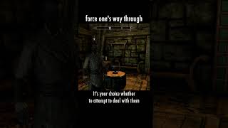 force one's way through — The Elder Scrolls V: Skyrim dialogue scene