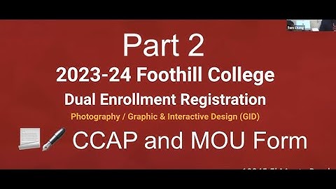 MVHS Foothll Dual Enrollment Part 2