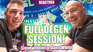 Stevewilldoit & Dana White is Simply The Best Blackjack Duo! Unbelievable Blackjack Run in Vegas!