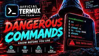 Termux Dangerous Commands Explained | Linux Terminal Security & Command Line Tutorial Update